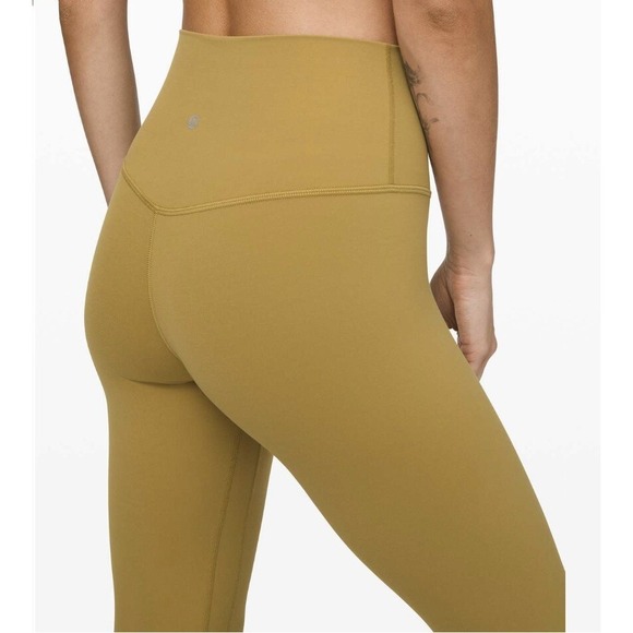 Lululemon Grape Leaf Yellow Align Pant 28" Leggings size 6 - Picture 2 of 4